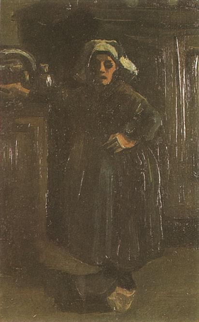Картина Ван Гога Крестьянка в комнате в полный рост 1885